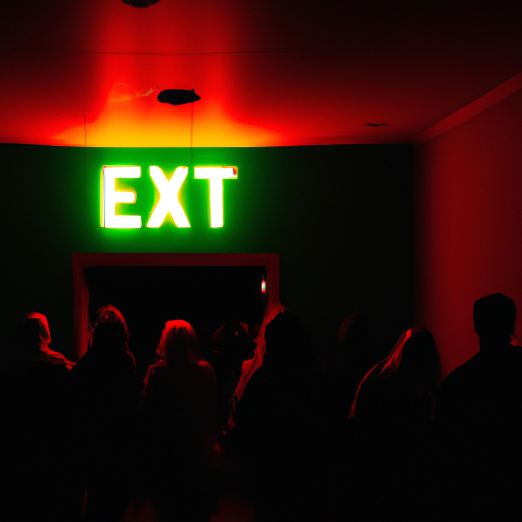 What are the regulations and requirements for exit signs?